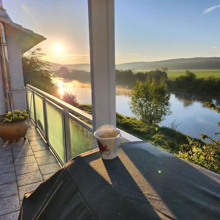 Haus An Der Weser Ferienwohnung Brevorde Eksteriør billede