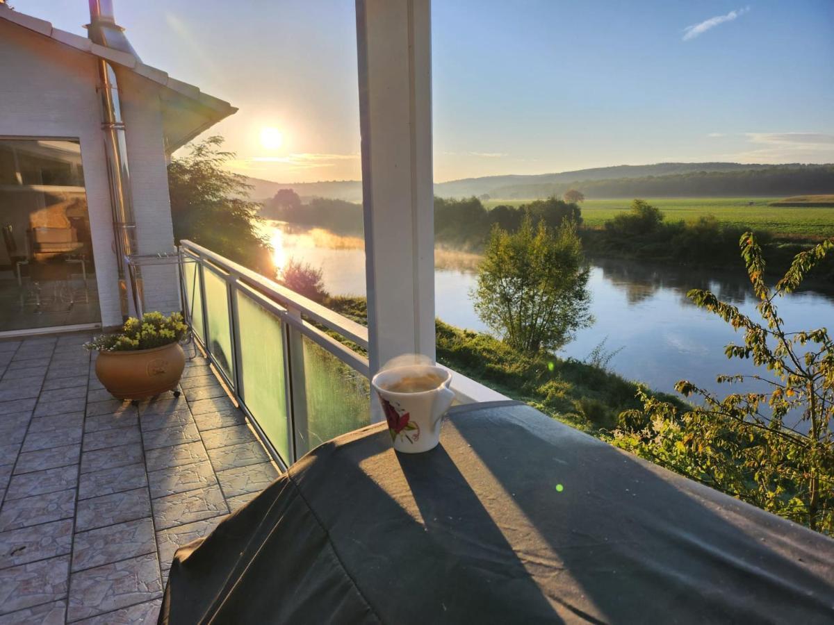 Haus An Der Weser Ferienwohnung Brevorde Eksteriør billede